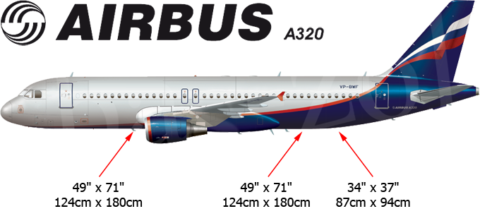 Airbus A320 - rozmery dverí (3)